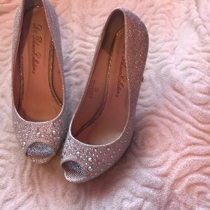 Silver Sparkle Heels